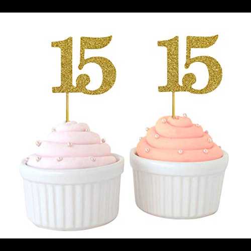 最愛のお土産、キンセアニェーラ 15 歳の誕生日カップケーキトッパー、デザートデコレーション - 20 個パック Darling Souvenir, Quinceanera 15th Birthday Cupcake Toppers, Dessert Decorations - Pack Of 20 最愛のお土産、キンセアニェーラ 15 歳の誕生日カップケーキトッパー、デザートデコレーション - 20 個パック Darling Souvenir, Quinceanera 15th Birthday Cupcake Toppers, Dessert Decorations - Pack Of 20