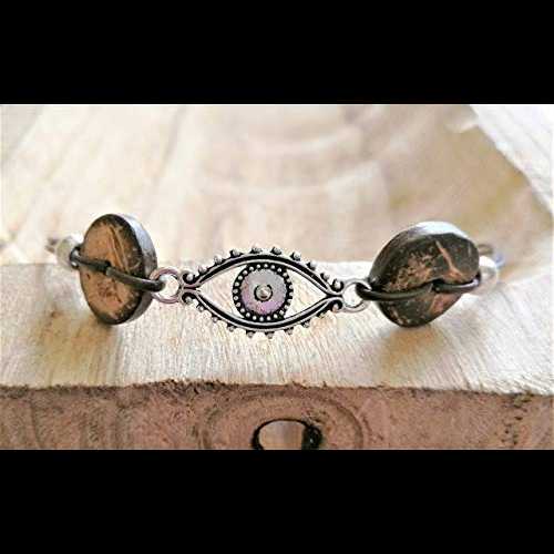 アイチャーム アンクレット 女性用 天然皮革 アンクルブレスレット Myera Jewelry Eye Charm Anklet for Women, Natural Leather Ankle Bracelet アイチャーム アンクレット 女性用 天然皮革 アンクルブレスレット Myera Jewelry Eye Charm Anklet for Women, Natural Leather Ankle Bracelet
