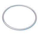 Jolliz Silver Septum Piercing - Thin 8mm Hoop 20 Gauge Septum Hoop Snug 925 Ster...