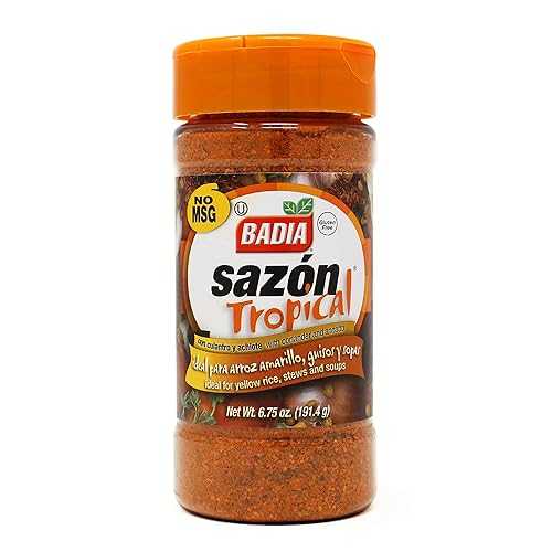 Badia Sazon トロピカル、アナットとコリアンダー入り、6.75 オンス (12 個パック) Badia Sazon Tropical with Annatto and Coriander, 6.75 Ounce (Pack of 12) Badia Sazon トロピカル、アナットとコリアンダー入り、6.75 オンス (12 個パック) Badia Sazon Tropical with Annatto and Coriander, 6.75 Ounce (Pack of 12)