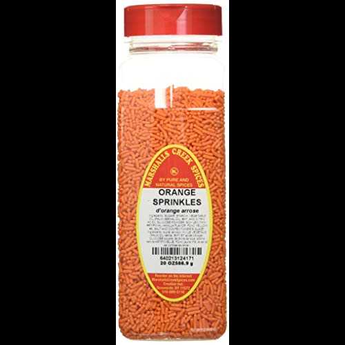 マーシャルズ クリーク スパイス スプリンクル シーズニング、オレンジ、XL サイズ、20 オンス Marshal..