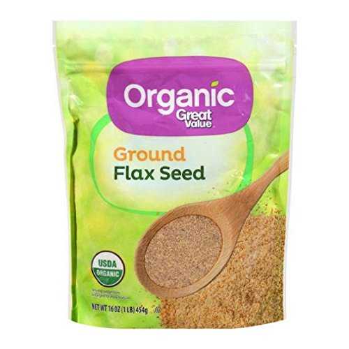 グレートバリューオーガニック グレートバリューオーガニック粉砕亜麻仁、16オンス Great Value Organic Great Value Organic Ground Flax Seed, 16 oz.