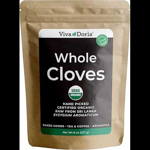 8 Ounce (Pack of 1), Viva Doria Whole Cloves, Hand Picked Indonesian Clove Buds, USDA Certified ..