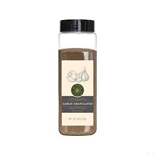 US-FARMERS ナチュラル プレミアム品質 粒状ニンニク 瓶入り、22 オンス US-FARMERS Natural Premium Quality Granulated Garlic in Jar, 22 oz