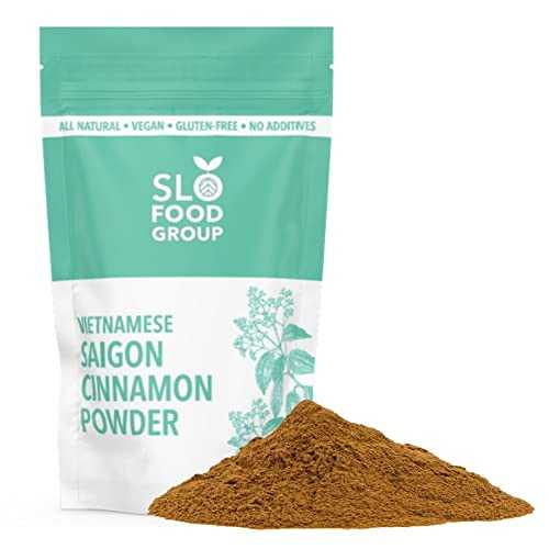 Slofoodgroup サイゴンシナモンパウダー、ベトナム産全粒シナモン (8オンス) Slofoodgroup Saigon Cinnamon Powder, Whole Ground Cinnamon from Vietnam (8 Ounce)