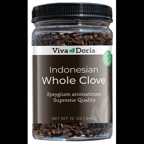 Viva Doria ホールクローブ、インドネシア産クローブのつぼみ、12 オンス (340 グラム) Viva Doria Whole Cloves, Indonesian Clove Buds, 12 Oz (340 grams)