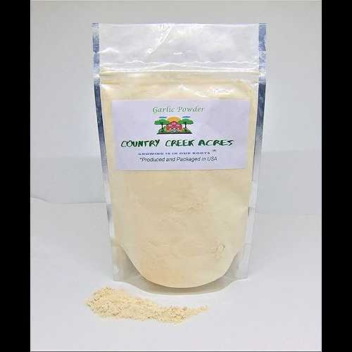 COUNTRY CREEK ACRES GROWING IS IN OUR ROOTS 3 Lbs Garlic Powder - Dehydrated garlic used in cooking for flavor enhancement. - Country Creek LLC