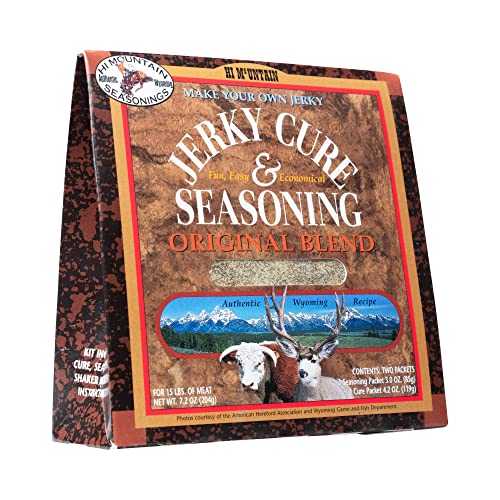 Hi Mountain Jerky Seasoning and Cure Kit - ORIGINAL BLEND. Create Delicious & Flavorful Jerky at Home (1 Box)
