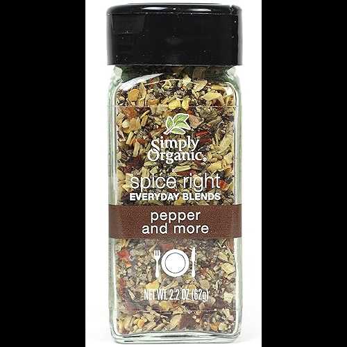 Simply Organic Spice Right Everyday Blends Pepper & More, Certified Organic, Vegan 2.2 oz
