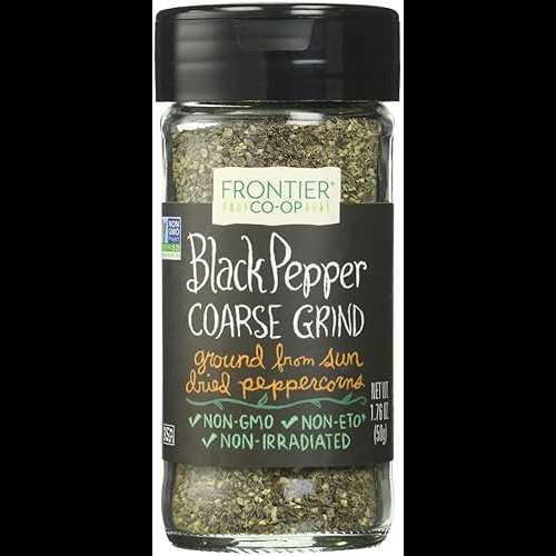 Frontier、粗挽きブラックペッパー、1.76オンス Frontier, Coarse Grind Black Pepper, 1.76 Ounce