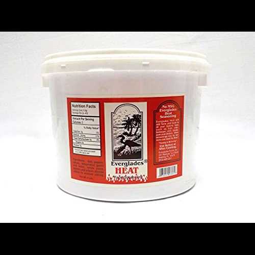 エバーグレーズ ヒートシーズニング、MSG不使用 - 5ポンドバルクコンテナ Everglades Heat Seasoning, ..