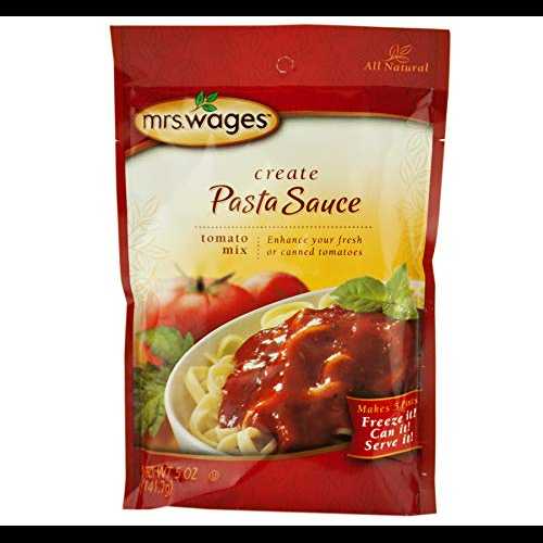 Mrs. Wages 5オンスで自分だけのパスタソースミックスを作りましょう。パケット(2パケット) Mrs. Wages Create Your Own Pasta Sauce Mix in 5 oz. Packets (2 Packets)
