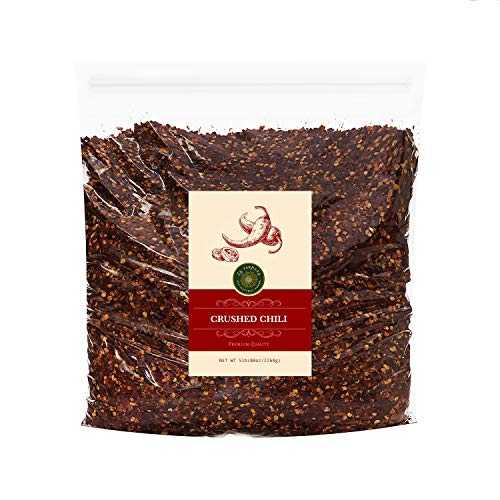 US-FARMERS ナチュラル プレミアム品質 チリクラッシュレッドペッパー 再密封可能な袋入り、5ポンド US-FARMERS Natural Premium Quality Chili Crushed Red Pepper in Resealable Bag, 5 Lbs