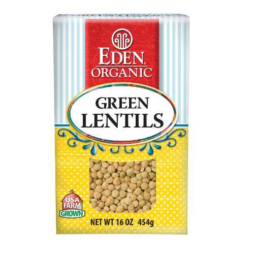 Eden ˥å꡼Ʀ16Ȣ6ĥѥå Eden Organic Green Lentils, 16-Ounce...