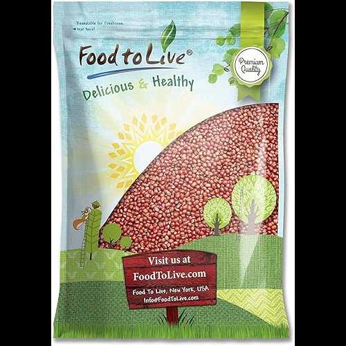 Food to Live - Adzuki Beans, 10 Pounds Whole Dried Azuki Beans (Red Mung Beans), Raw, Vegan, Kosher, Sproutable, Bulk. Perfect for Red Bean Paste, and Asian Dishes. Food to Live - Adzuki Beans, 10 Pounds Whole Dried Azuki Beans (Red Mung Beans), Raw, Vegan, Kosher, Sproutable, Bulk. Perfect for Red Bean Paste, and Asian Dishes.
