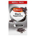シュワルツ ブラックペッパーコーン 詰め替え (1 パックあたり 2 個 - 35g) - 2 個パック Schwartz Black Peppercorns Refill (2 per pack - 35g) - Pack of 2