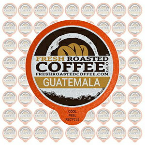 フレッシュローストコーヒーLLC、グアテマラフエテナンゴコーヒーポッド、ミディアムロースト、シングルオリジン、1.0および2.0シングルサーブブリューワーと互換性のあるカプセル、72カウント Fresh Roasted Coffee LLC, Guatemala Huehuetenango Coffee Pods, M