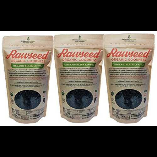Rawseed 黒レンズ豆 オーガニック認定 6 ポンド、3 パック 2 ポンド 非遺伝子組み換え。 Rawseed Organic Goodness Rawseed Black Lentils Organic Certified 6 lbs, 3 Pack 2 lbs Non Gmo.