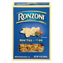 ロンゾーニ 蝶ネクタイ マカロニ 非遺伝子組み換え 12 オンス 3個パック。 Ronzoni Bow Ties Enriched Macaroni Non GMO 12 Oz. Pack Of 3.
