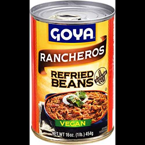 Goya Foods Refried Pinto Beans Rancheros, 16 Ounce (Pack of 12)