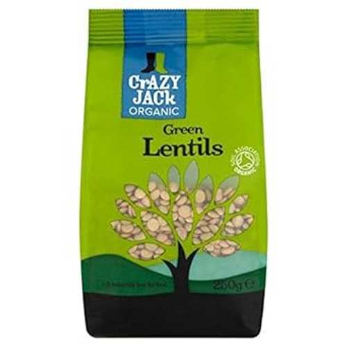 Crazy Jack Organic Green Lentils - 250g (0.55lbs)