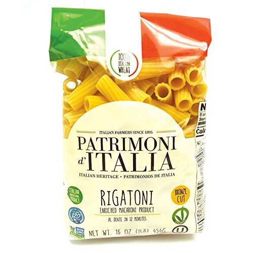 パトリモニ ディタリア リガトーニ、1ポンド (20個パック) Patrimoni d'Italia Rigatoni, 1 Pound (Pack of 20)