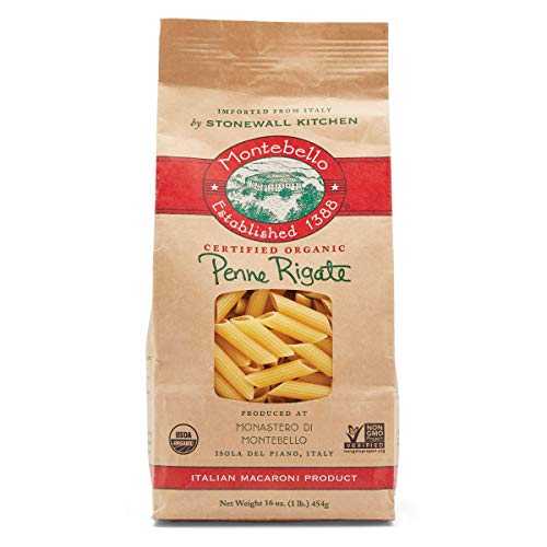 モンテベッロ ペンネ リガーテ、1 ポンド (2 パック) MONTEBELLO ESTABLISHED 1388 Montebello Penne Rigate, 1 lb (2-Pack)