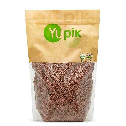 LZBBD Yupik Organic Lentils, Brown, 2.2 lb, Non-GMO, Vegan, Gluten-Free, Pack of 1