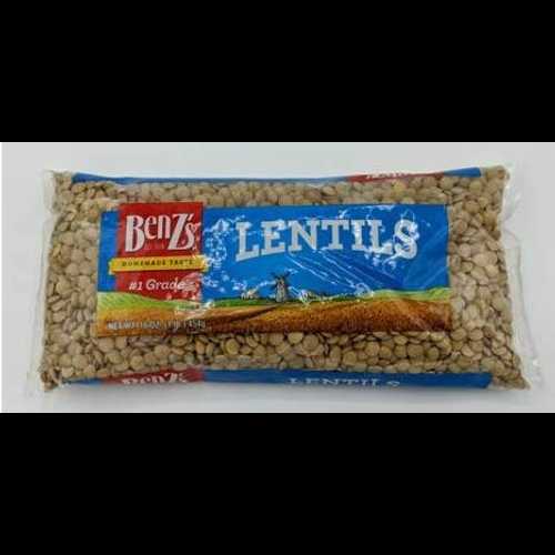 ベンツレンズ豆 (コーシャ) 16 オンスバッグ (2 パック) Benz's Lentils (Kosher) 16-Ounce Bag (2 Pack)