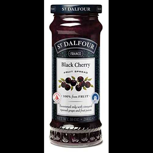St. Dalfour ブラックチェリー フルーツ スプレッド、10 オンス St. Dalfour Black Cherry Fruit Spread, 10 Ounce St. Dalfour ブラックチェリー フルーツ スプレッド、10 オンス St. Dalfour Black Cherry Fruit Spread, 10 Ounce
