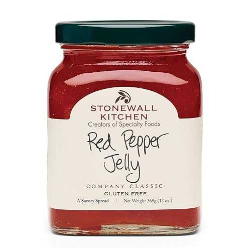 Stonewall Kitchen レッドペッパーゼリー、13オンス Stonewall Kitchen Red Pepper Jelly, 13 Ounces Stonewall Kitchen レッドペッパーゼリー、13オンス Stonewall Kitchen Red Pepper Jelly, 13 Ounces