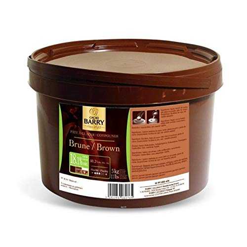 パテ・ア・グレイサー・ブルーヌ(ダーク) - 11ポンド Cacao Barry Pate A Glacer Brune (Dark) - 11 Pounds