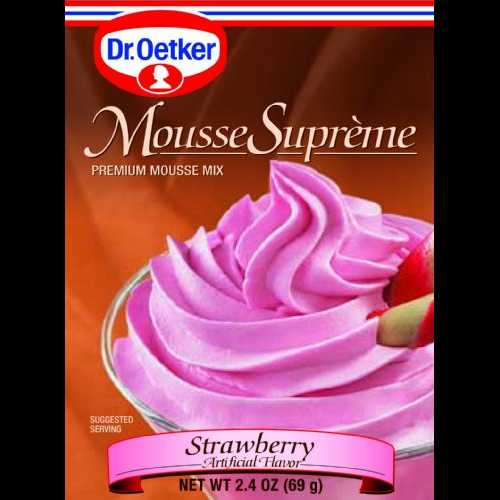 Dr. Oetker ストロベリームース、2.4 オンス (6 個パック) Dr. Oetker Strawberry Mousse, 2.4-Ounce (Pack of 6)