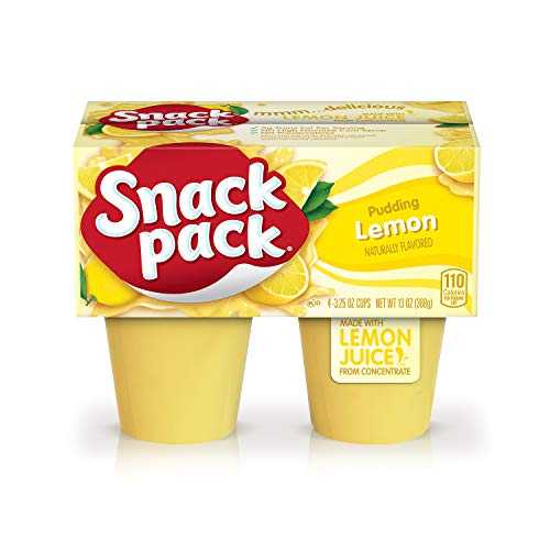 スナックパック レモンプディングカップ、13オンス (12個パック) Snack Pack Lemon Pudding Cups, 13 Ounce (Pack of 12)