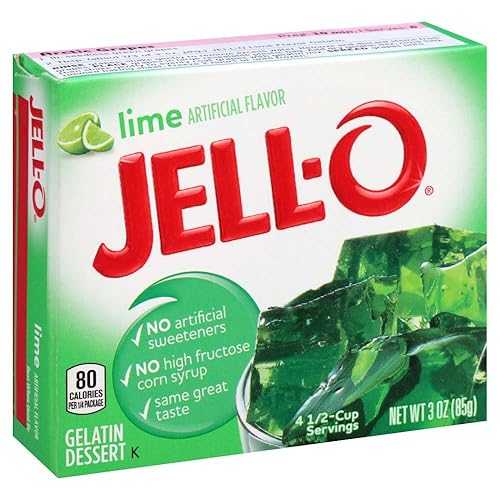 ジェロ ライム ゼラチン ミックス 3 オンス ボックス (6 個パック) Jell-O Lime Gelatin Mix 3 Ounce Box (Pack of 6)