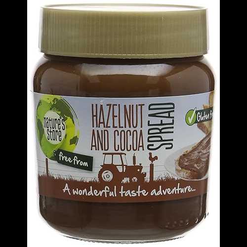 Nature's Store グルテンフリー ヘーゼルナッツとココア スプレッド、350g Nature's Store Gluten Free Hazelnut And Cocoa Spread, 350g