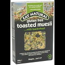 Eat Natural Gluten Free Toasted Muesli Buckwheat (500g) - Pack of 2