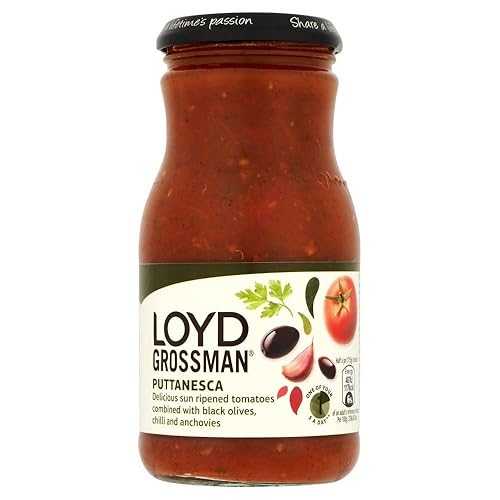 ロイド・グロスマン パスタソース - プッタネスカ (350g) - 6 個パック Loyd Grossman Pasta Sauce - Puttanesca (350g) - Pack of 6のサムネイル