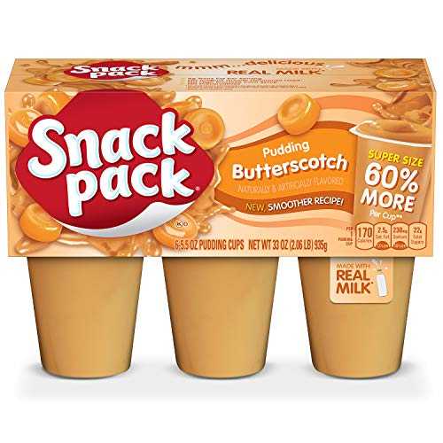 スーパースナックパックバタースコッチプリンカップ、33オンス、8個パック Super Snack Pack Butterscotch Pudding Cups, 33 Ounce, Pack of 8