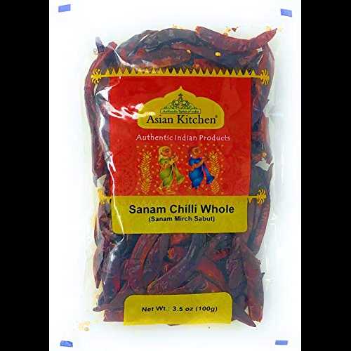 Asian Kitchen (Rani Brand) Sanam Chilli WholeIndian Chilli 3.5oz (100...