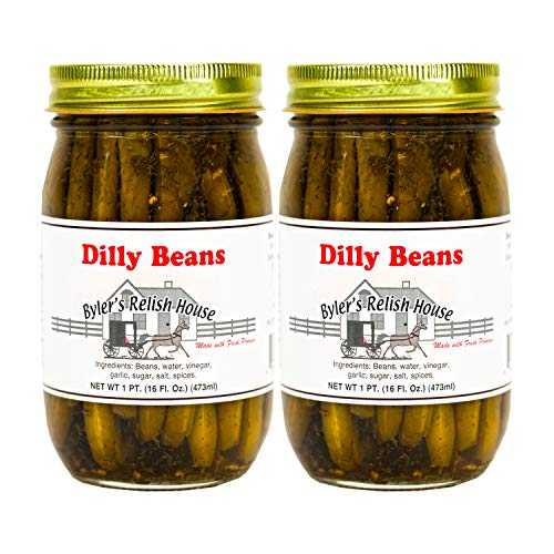 Byler's Relish House ディリービーンズ 16オンス (2個パック) Byler's Relish House Dilly Beans 16oz (pack of 2)