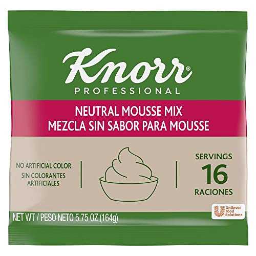 Knorr プロフェッショナル ニュートラル ムース デザート ミックス 人工着色料不使用、5.75 オンス、10..