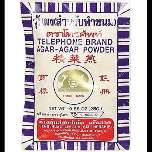 寒天ゼラチン粉末 3 個パック - タイ タイ アジア インターナショナル フード 25gx3。 ThongKoon Pack of 3 Agar Gelatin Powder- Thai Thailand Asian International Food 25gx3.