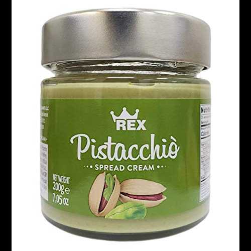 Rex イタリアン クリーム オブ ピスタチオ ナッツ スプレッド、7.05 オンス (1 パック) Sanniti Rex Italian Cream of Pistachio Nut Spread, 7.05 Ounce (Pack of 1)