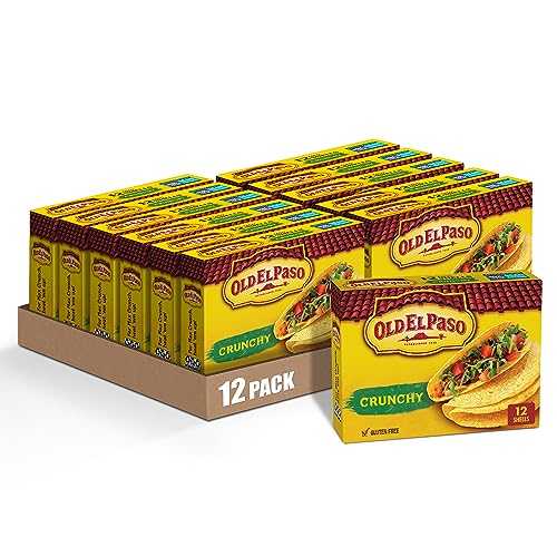 Old El Paso Crunchy Taco Shells, Gluten-Free, 12 ct., 4.6 oz. (Pack of 12)
