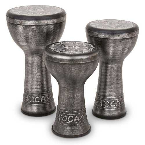 Toca SJDKF-10S Jamal 10インチ Doumbek - アンティークシルバー仕上げ Toca SJDKF-10S Jamal 10-Inch Doumbek - Silver Finish