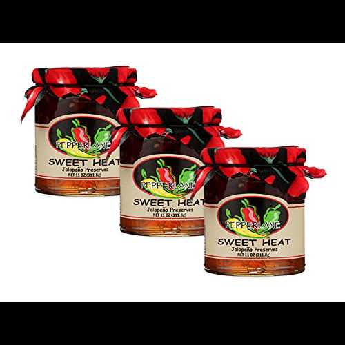 スイート ヒート ハラペーニョ プリザーブ (3 パック) Pepperlane Preserves Sweet Heat Jalapeno Preserve (3 pack)