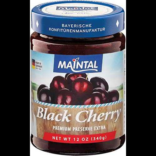 Maintal ブラック チェリー プレミアム プリザーブ エクストラ、12 オンス Maintal Black Cherry Premium Preserve Extra, 12 Ounce
