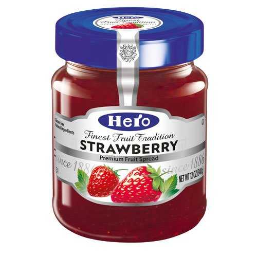 ヒーロー ストロベリー フルーツ スプレッド 12 オンス (3 個パック) Hero Strawberry Fruit Spread 12 oz (Pack of 3)