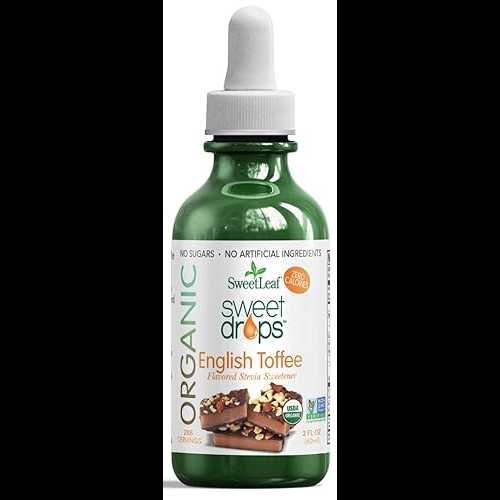 SweetLeaf Sweet Drops English Toffee Liquid Stevia Sweetener - English Toffee Stevia Drops, Zero Calories, Zero Sugar, Non-GMO, Gluten-Free, Keto Friendly - 2 Fl Oz SweetLeaf Sweet Drops English Toffee Liquid Stevia Sweetener - English Toffee Stevia Drops, Zero Calories, Zero Sugar, Non-GMO, Gluten-Free, Keto Friendly - 2 Fl Oz